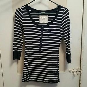 Abercrombie & Fitch perfect stretch 3/4 sleeve tee